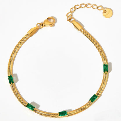 ZIRCON HEART BRACELET SET