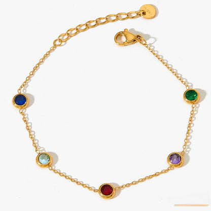 ZIRCON HEART BRACELET SET