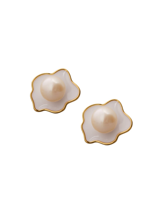 RIED EGG EARRINGS