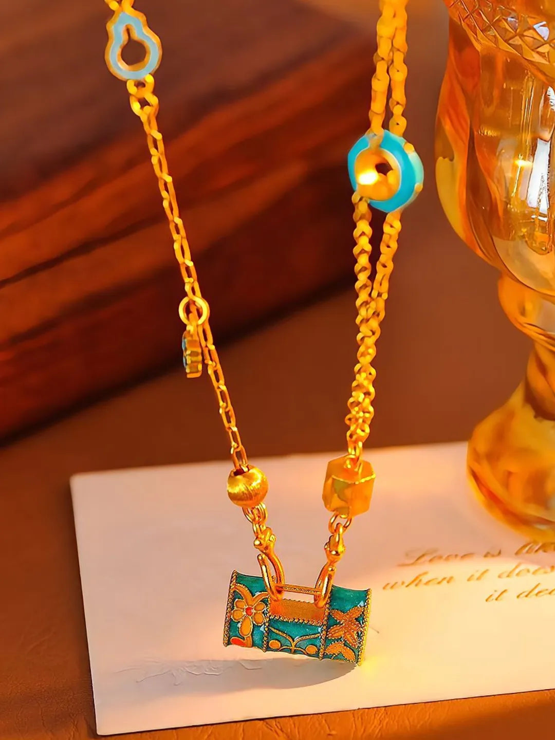 COLORFUL GOURD NECKLACE