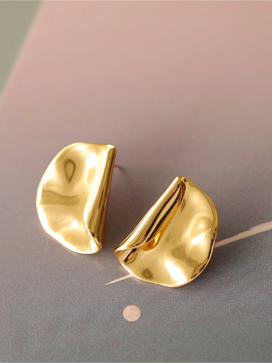 ROLLED EDGE EARRINGS