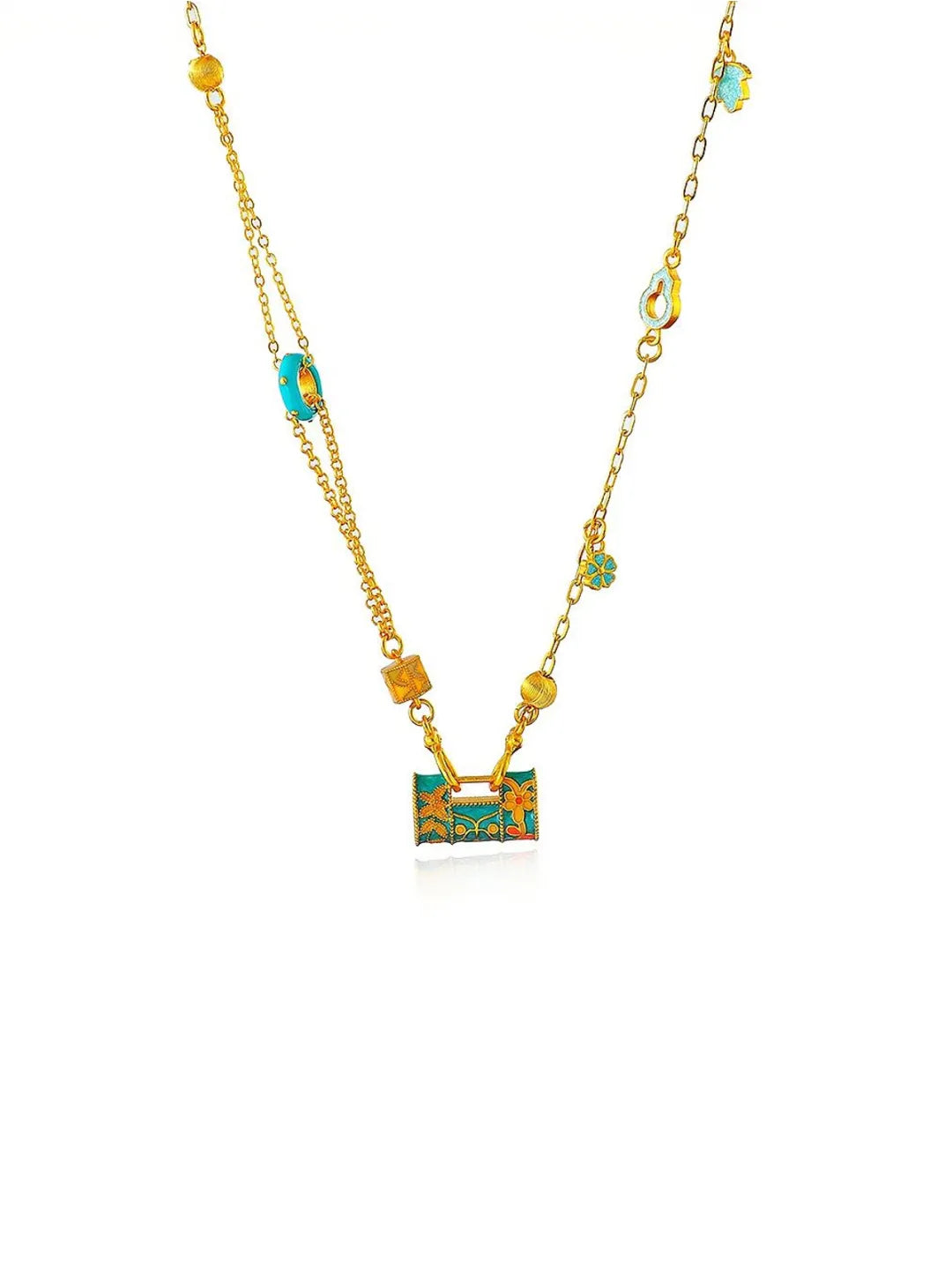 COLORFUL GOURD NECKLACE