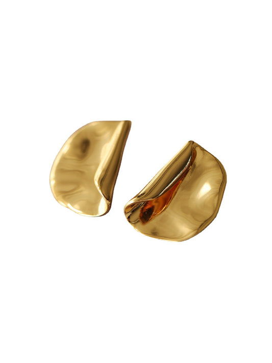 ROLLED EDGE EARRINGS