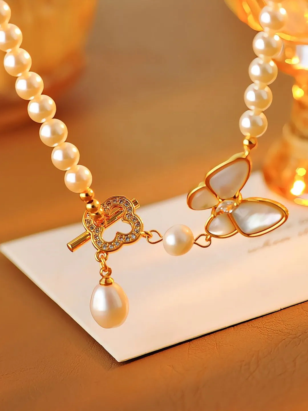PEARL WING NECKLACE