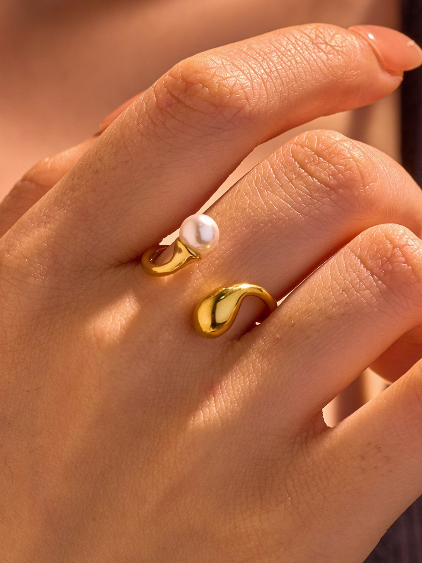 PEARL OPEN RING