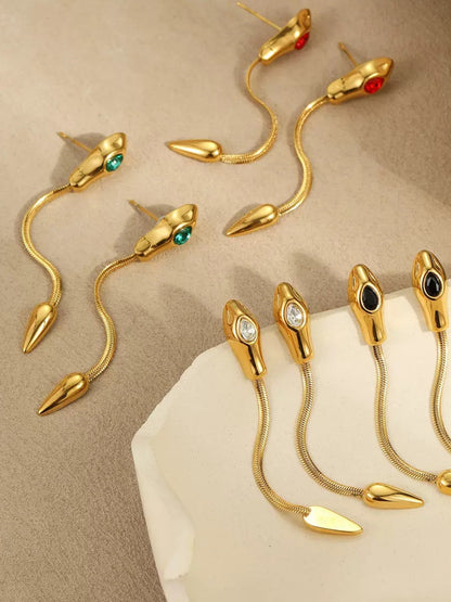 SERPENT'S EYE STUDS
