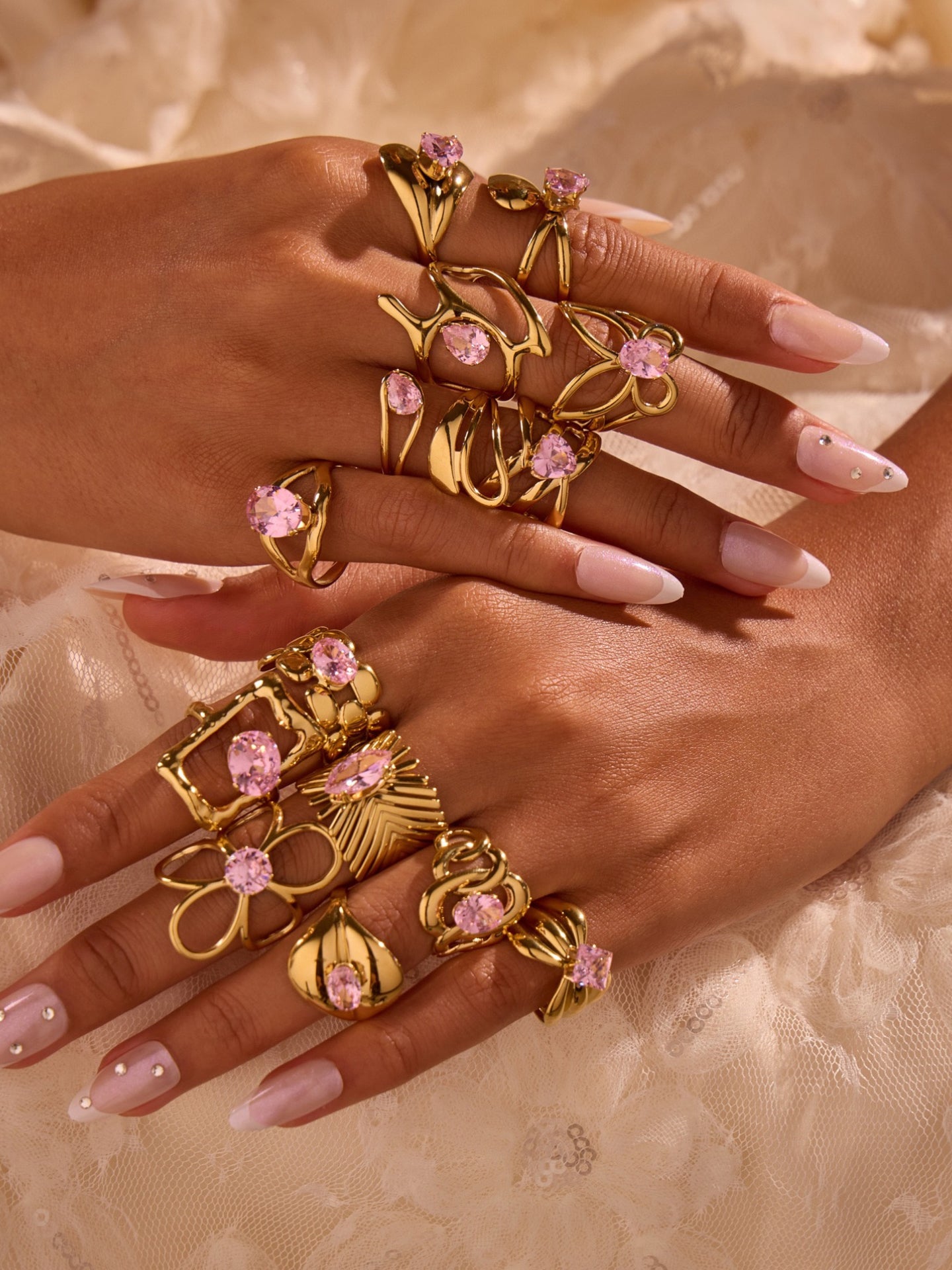 PINK ZIRCON RING