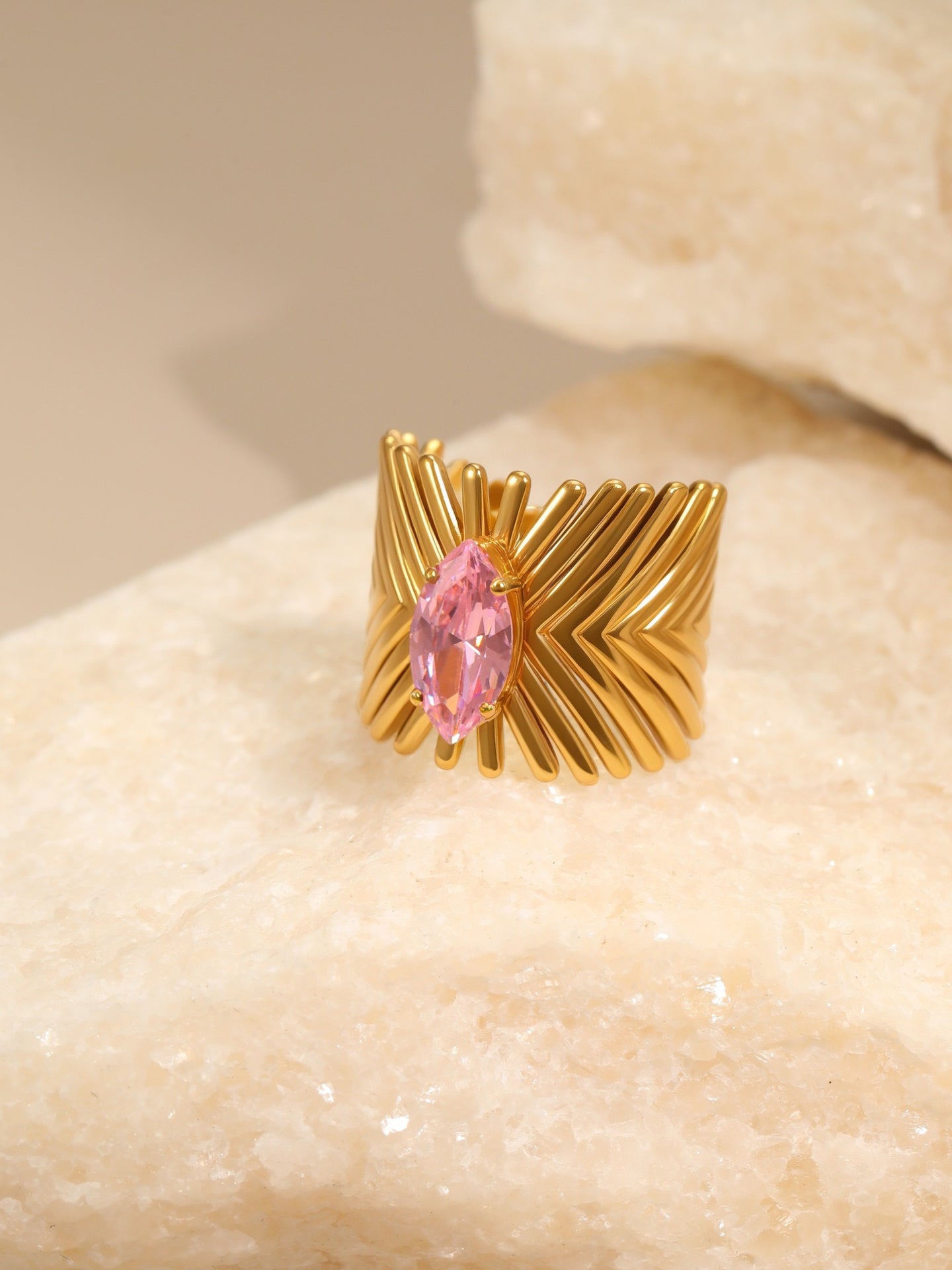 PINK ZIRCON RING