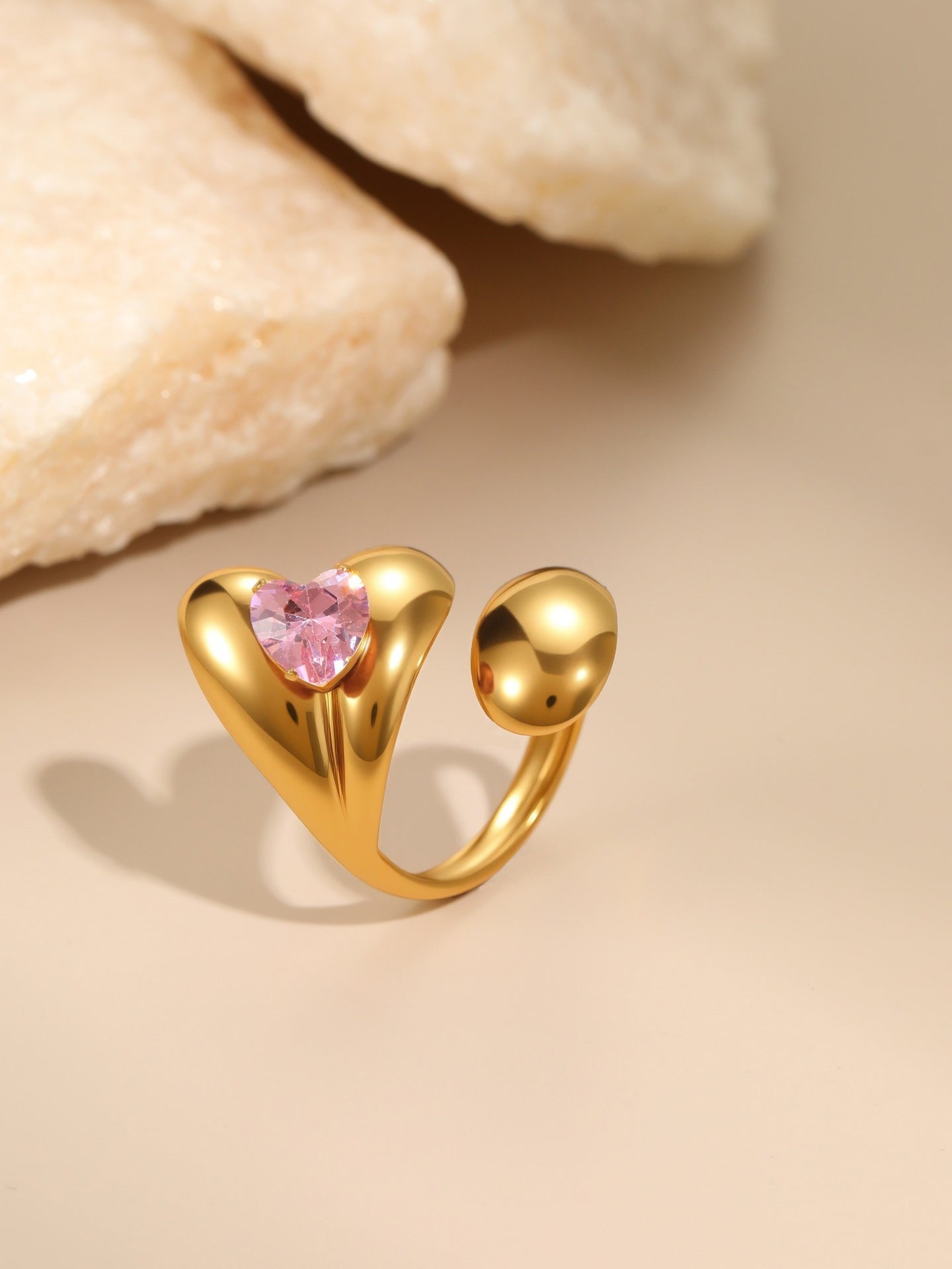 PINK ZIRCON RING