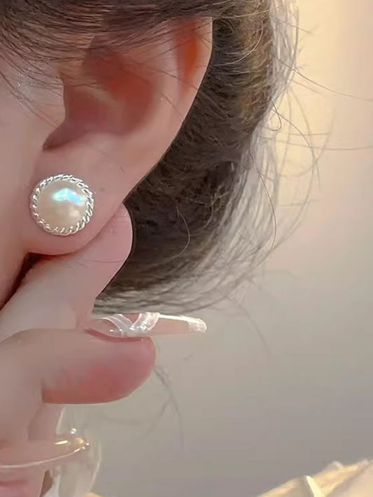 MOONWAVE PEARL EARRINGS