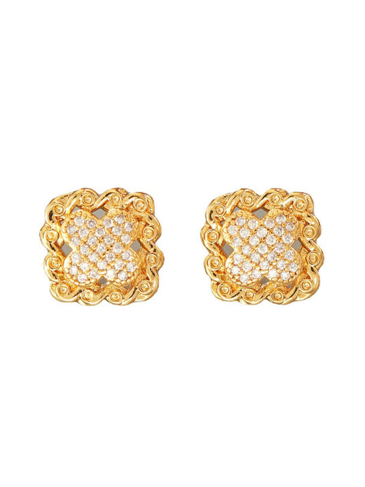 TWEED-INSPIRED EARRINGS