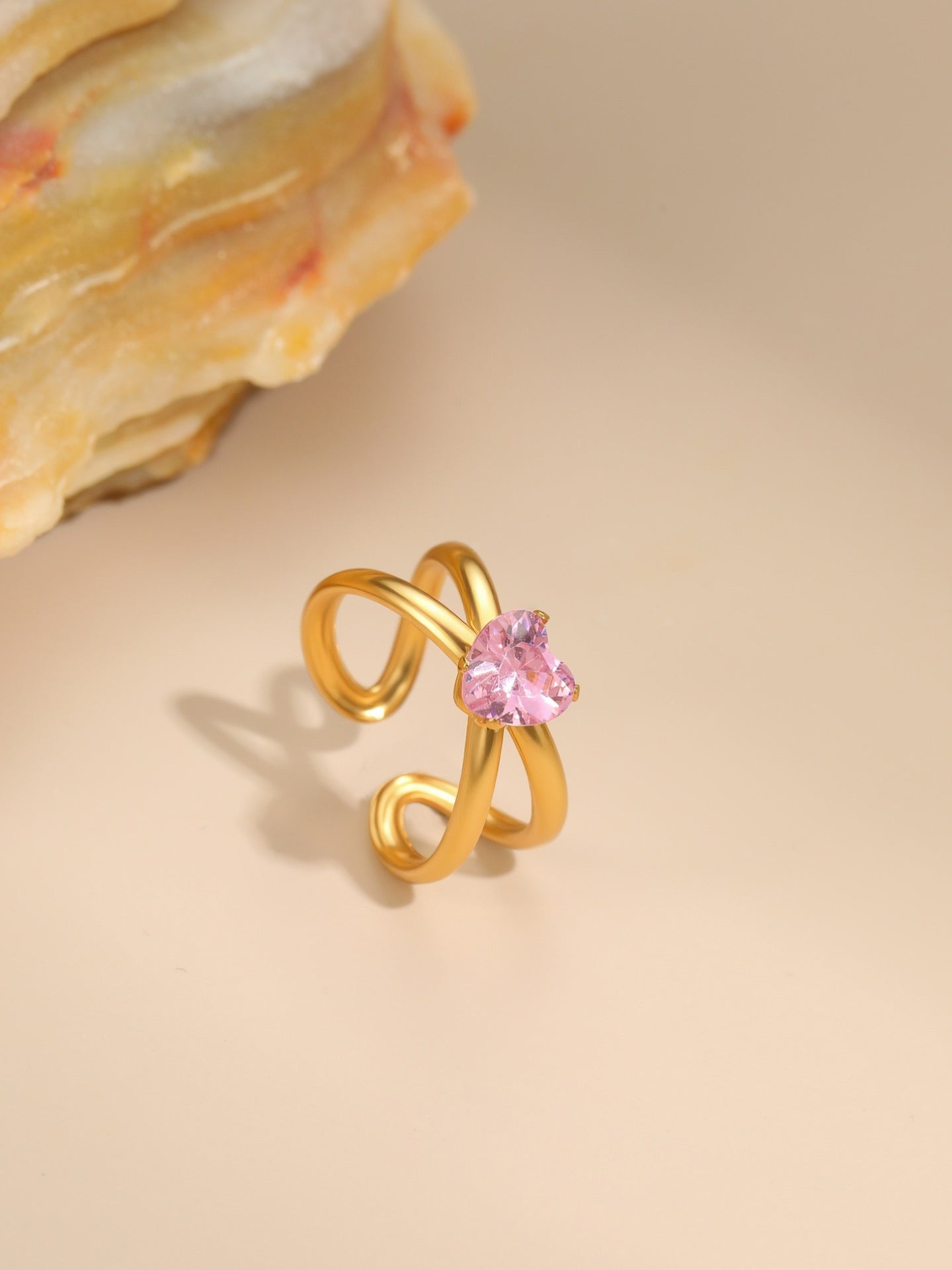 PINK ZIRCON RING