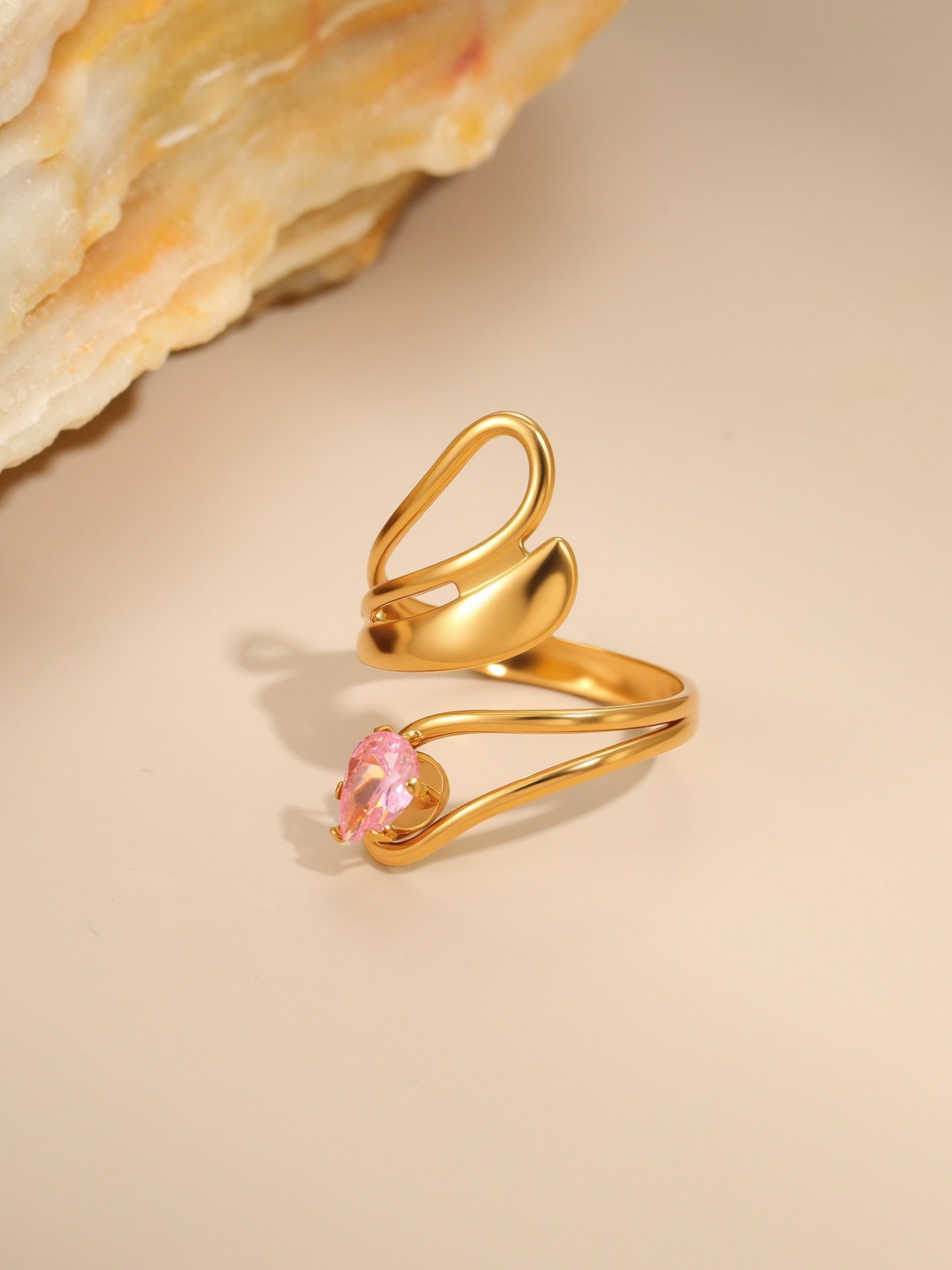 PINK ZIRCON RING