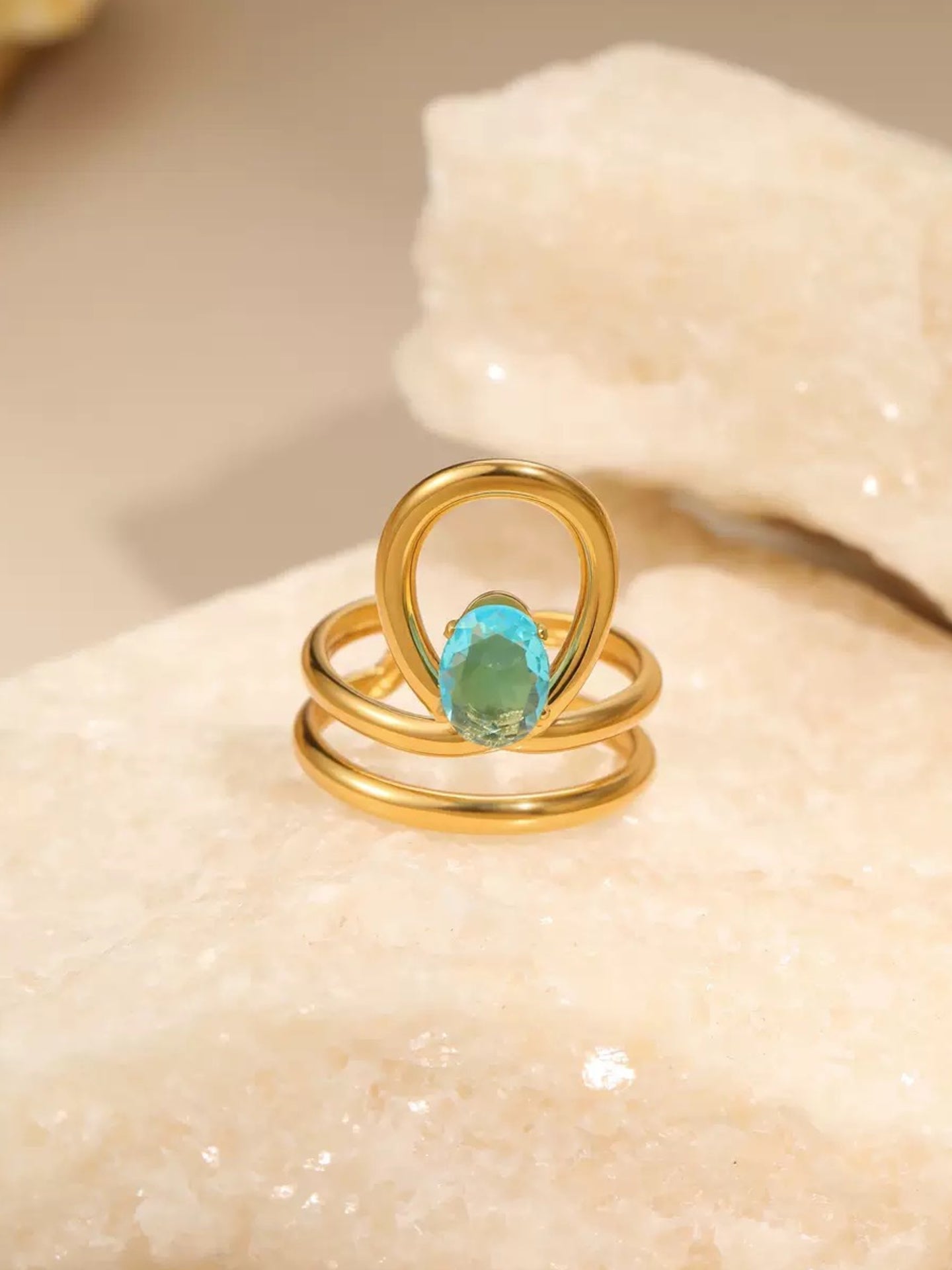 BLUE ZIRCON RING