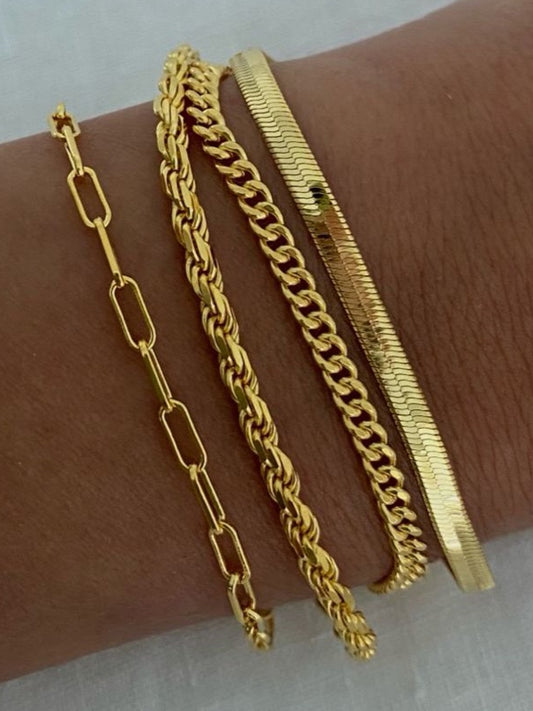 FLAT SNAKE CHAIN 6-PIECE SET