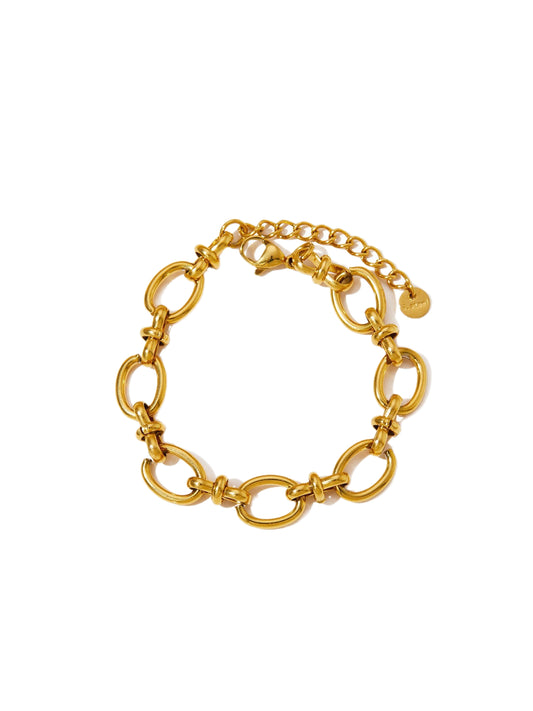 MESH BAND & HEART BRACELET SET