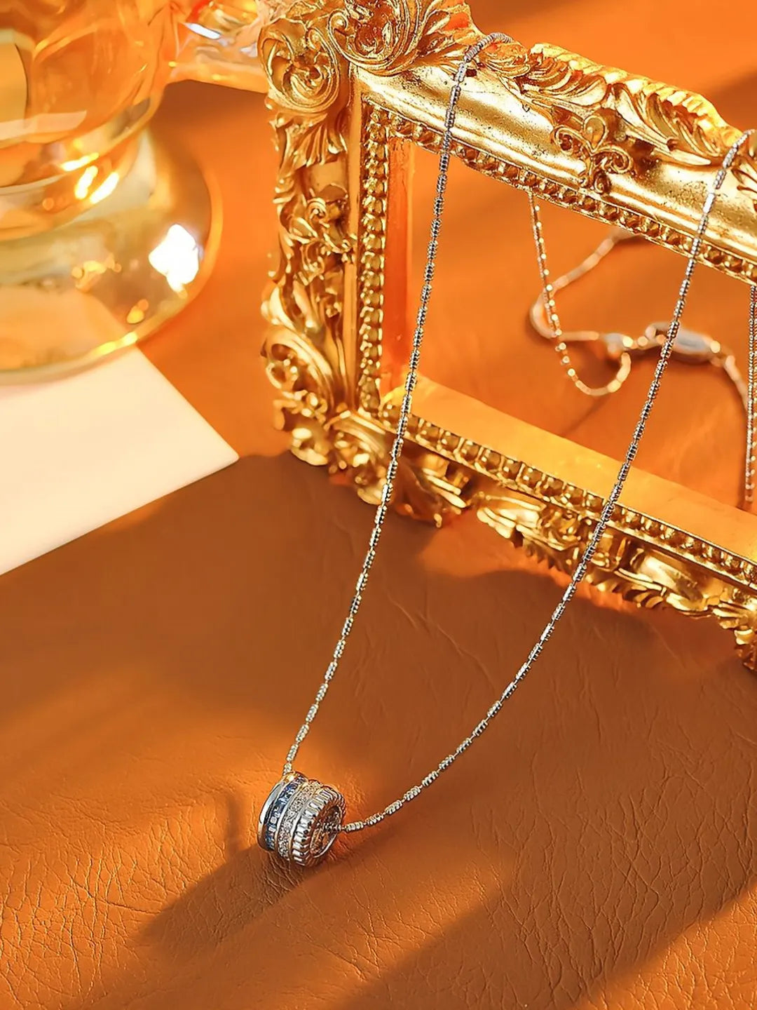 FRENCH AZURE ICE HEART NECKLACE
