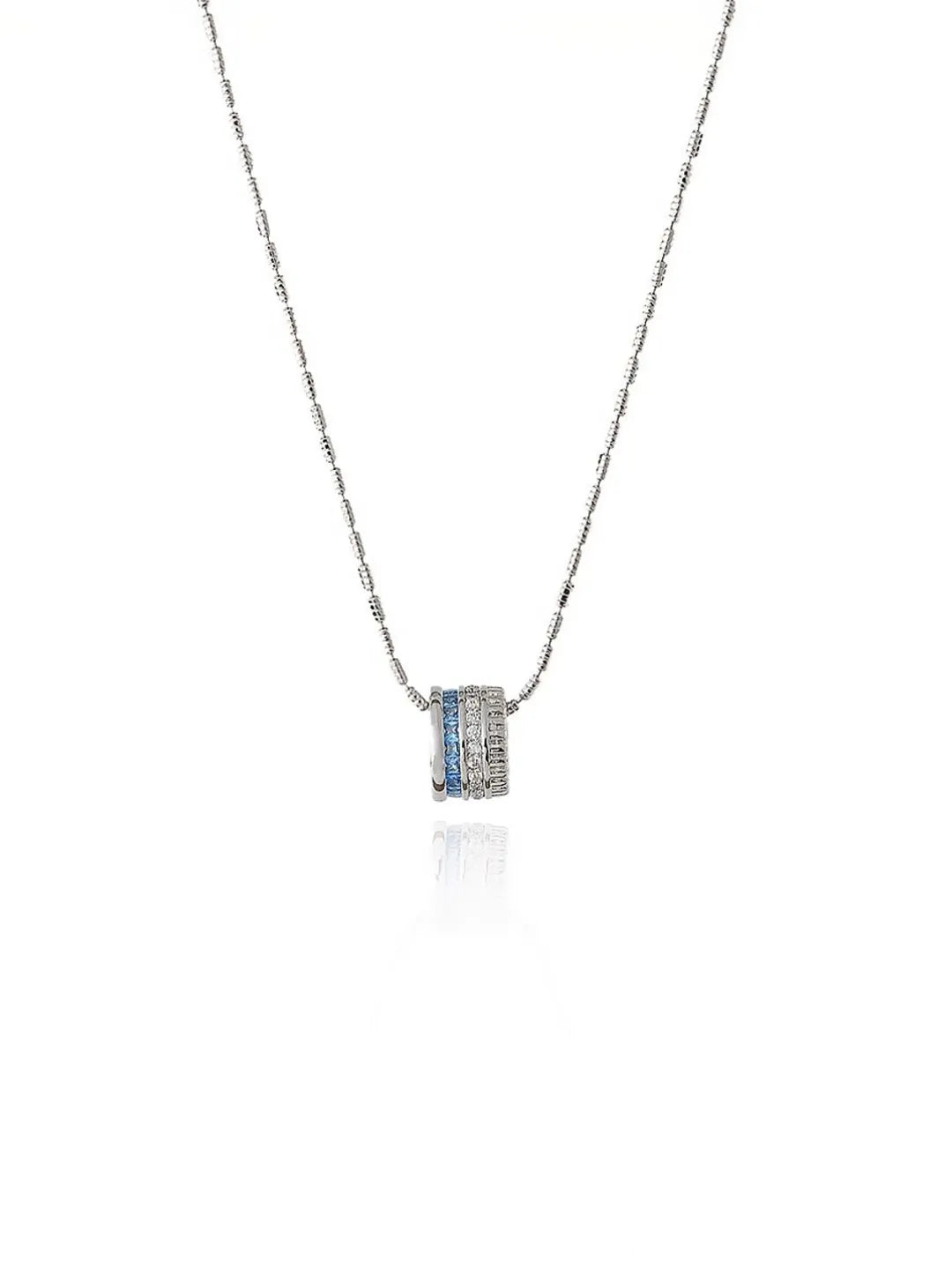 FRENCH AZURE ICE HEART NECKLACE