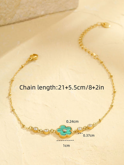 FIVE-PETAL FLOWER ANKLET