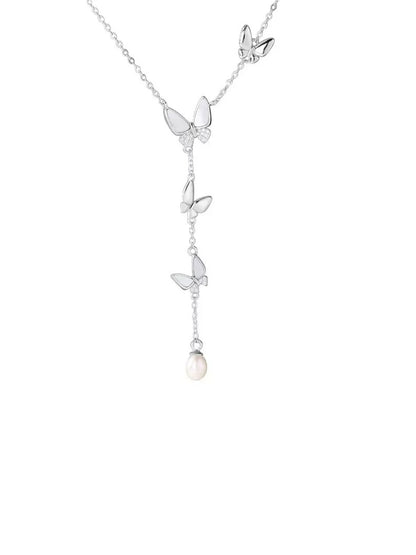 BUTTERFLY FRINGE NECKLACE
