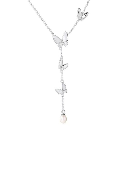 BUTTERFLY FRINGE NECKLACE
