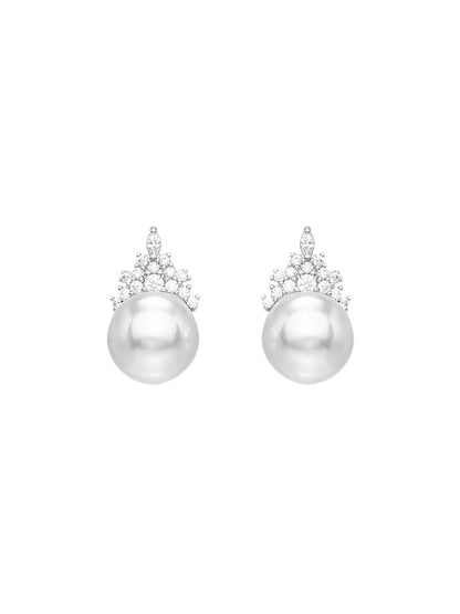 CROWN PEARL EARRINGS