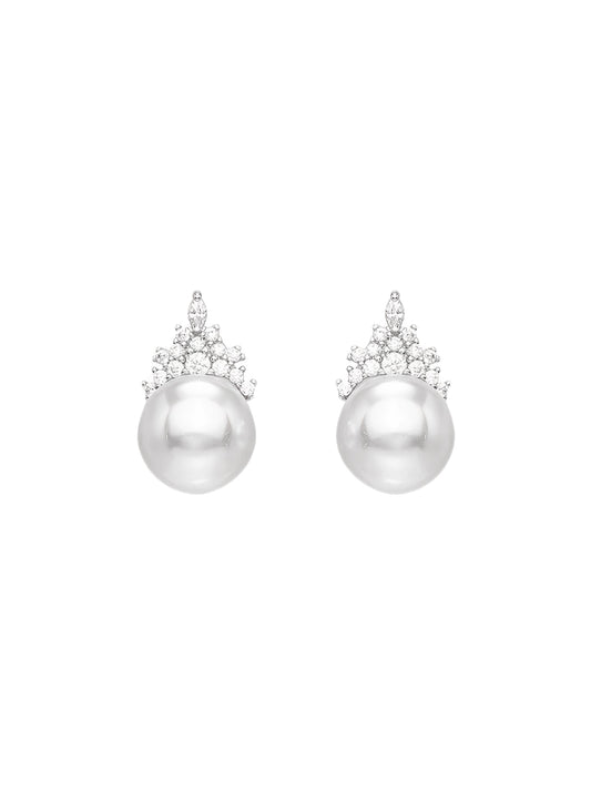 CROWN PEARL EARRINGS