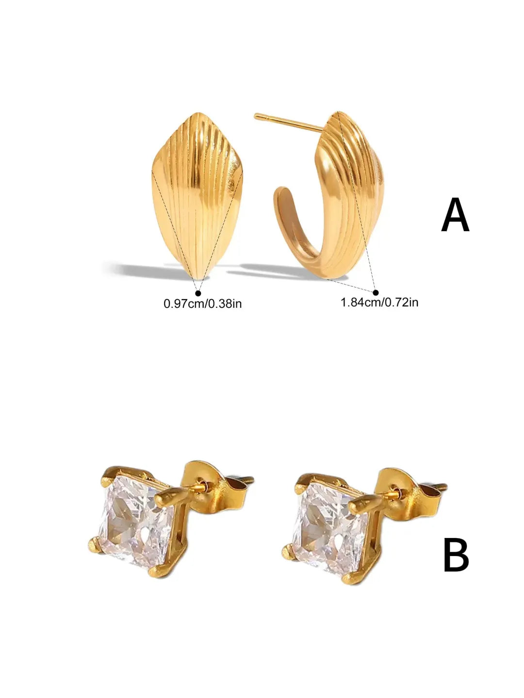 MINIMAL LUXE EARRING SET