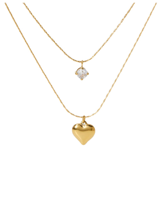DOUBLE HEART NECKLACE