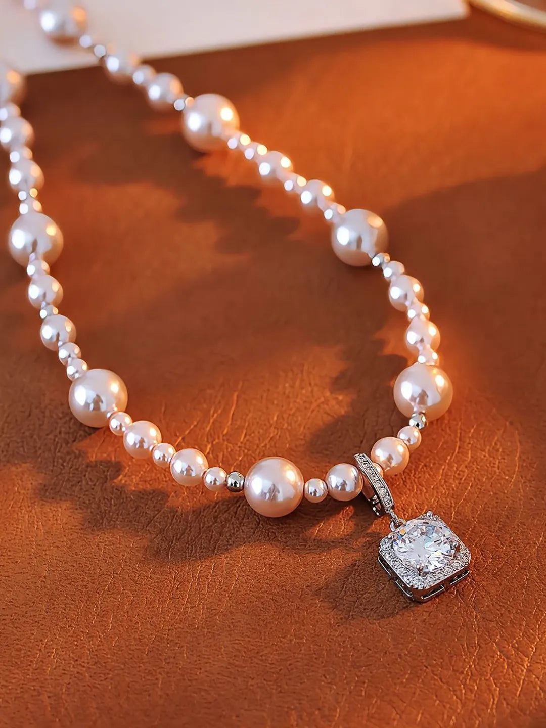 PEARL SUGAR CUBE NECKLACE