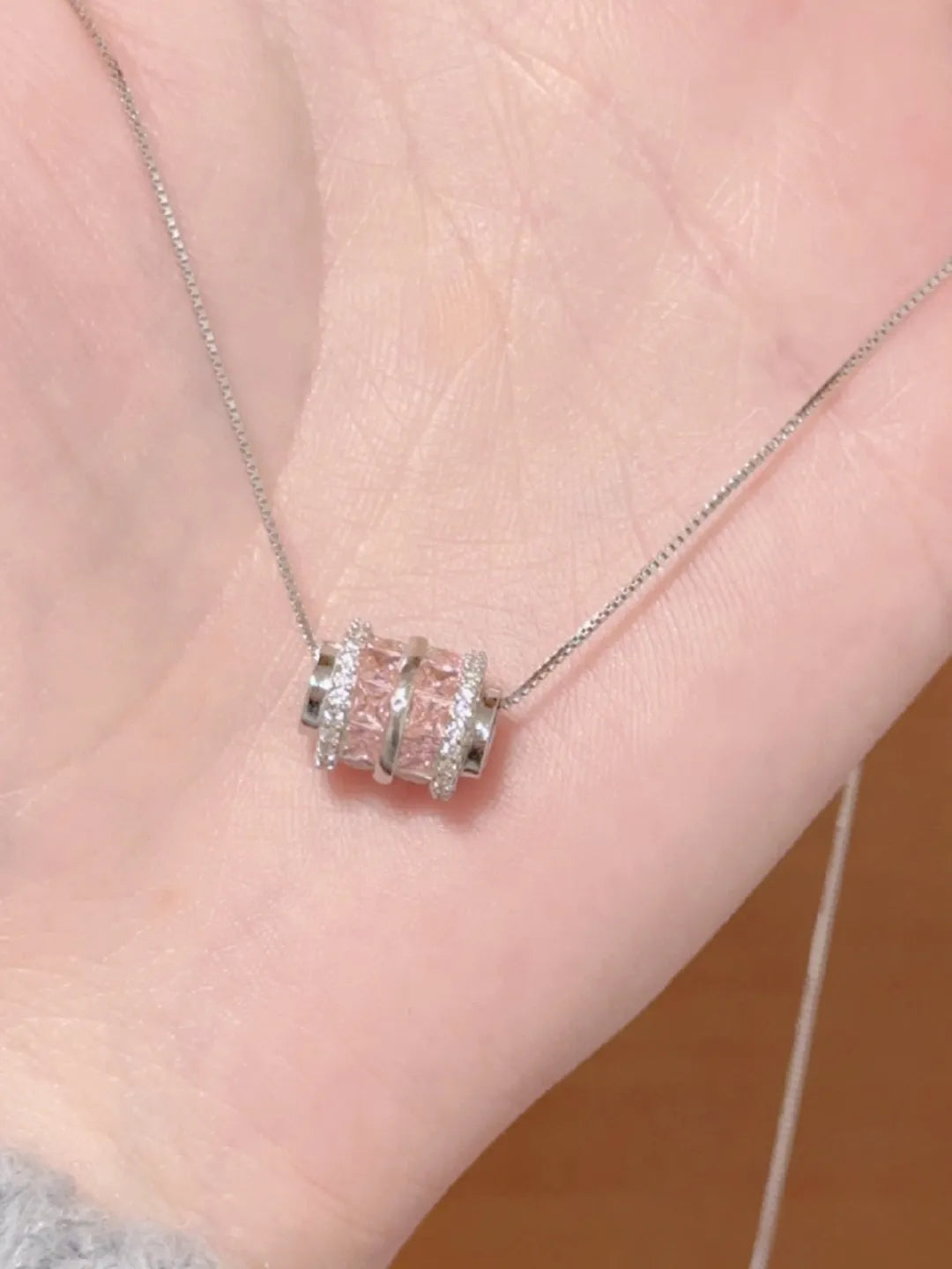 PINK CZ WAIST NECKLACE