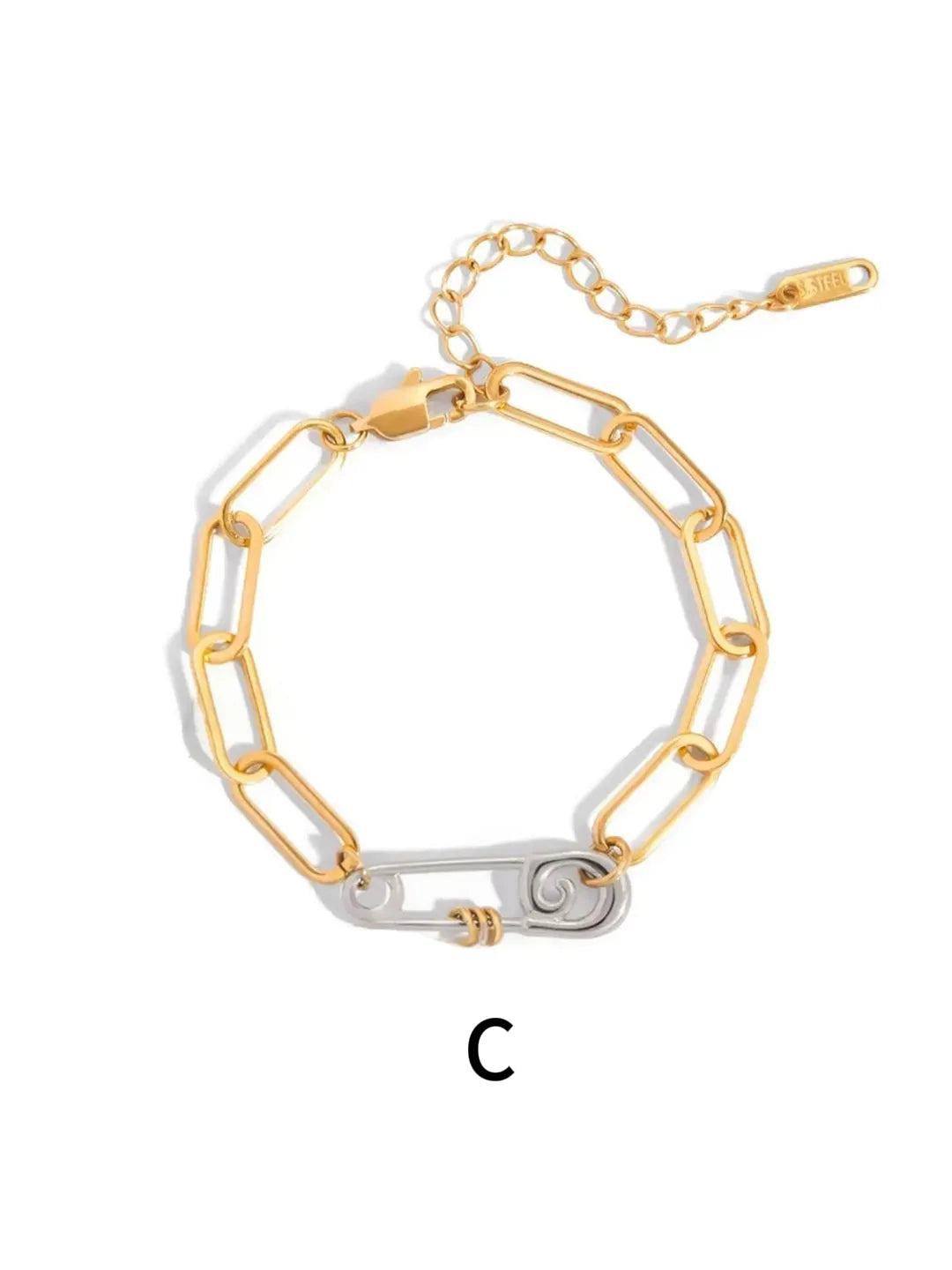 MULTICOLOR PAPERCLIP BRACELET