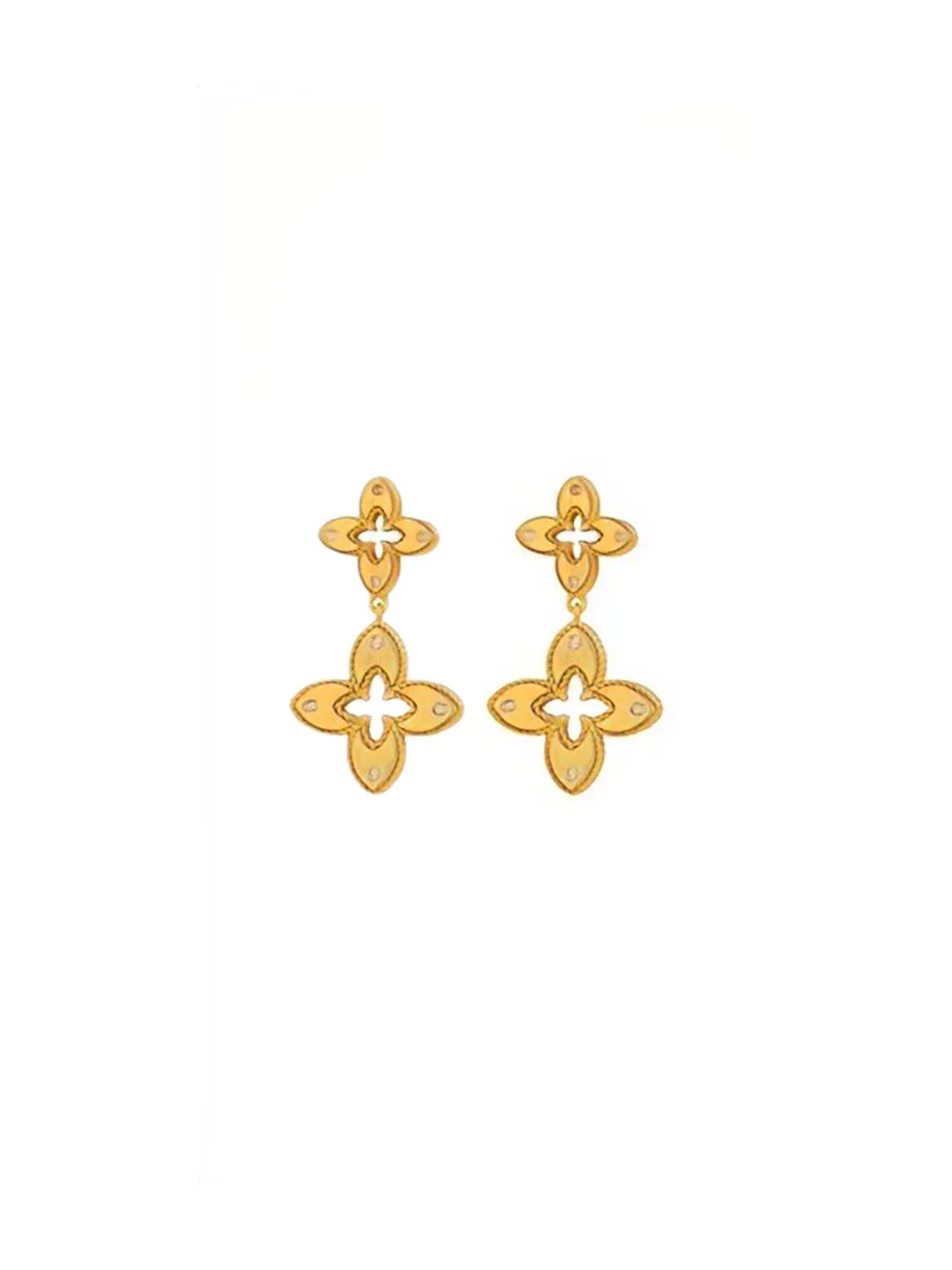 FOUR-LEAF CLOVER EARRINGS