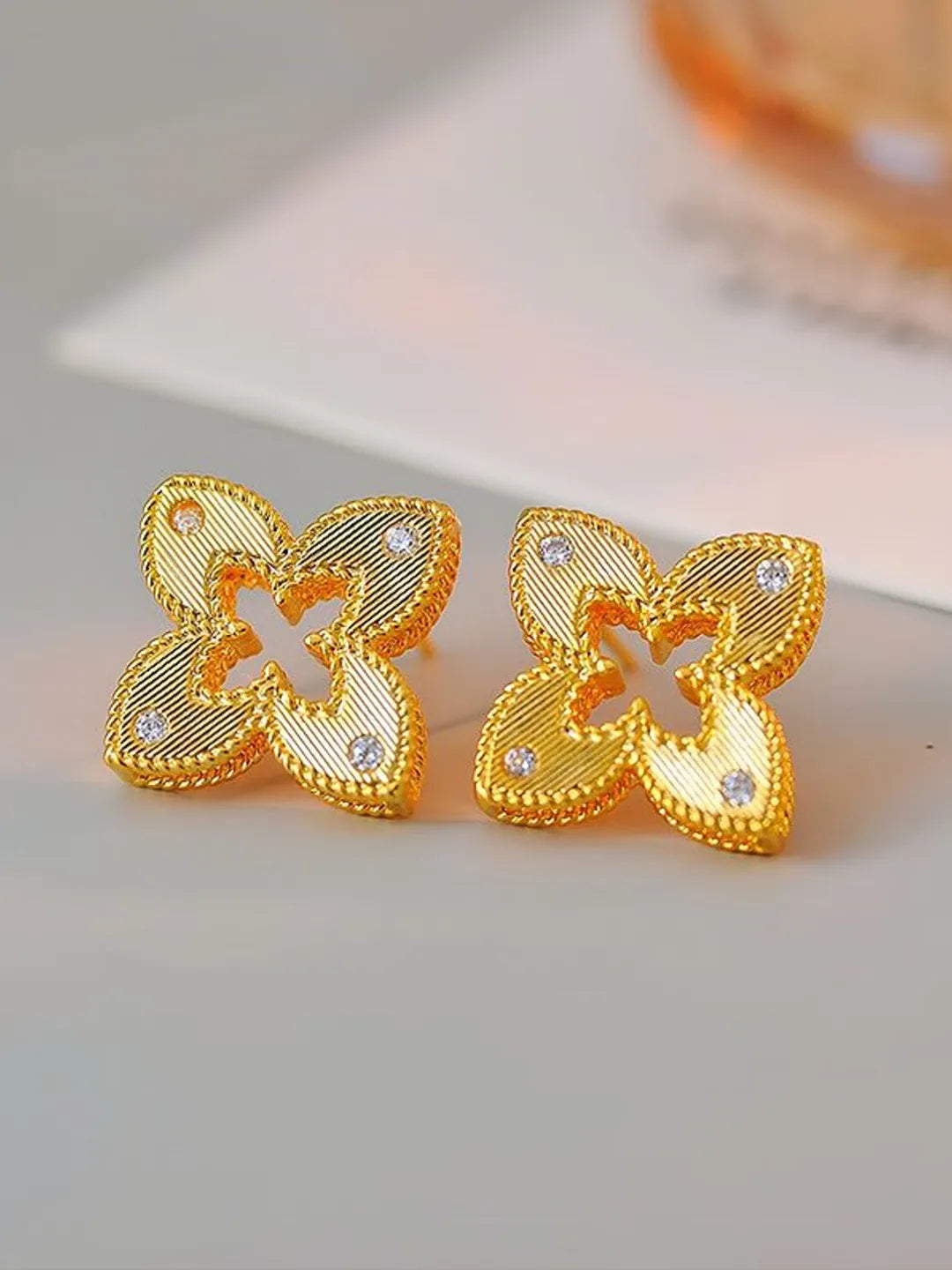 FOUR-LEAF CLOVER EARRINGS