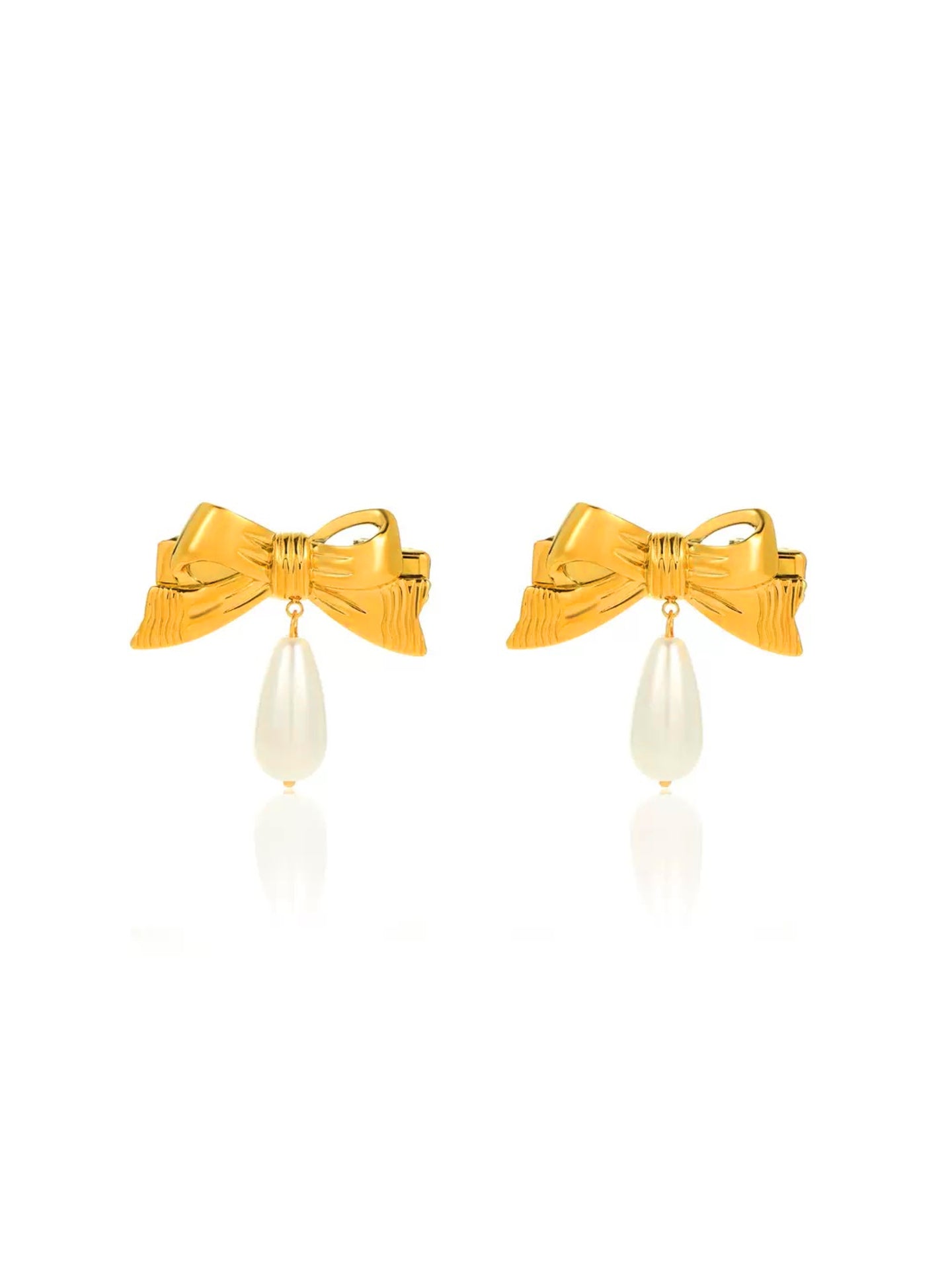PEARL BOW BARRETTE