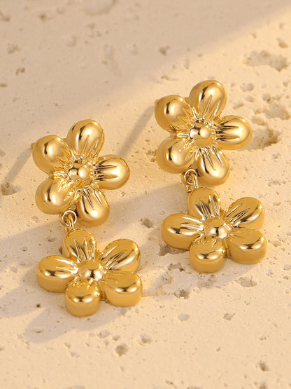 FLORAL FRINGE EARRINGS