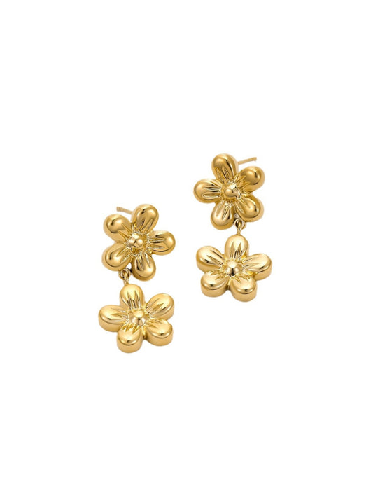 FLORAL FRINGE EARRINGS