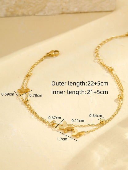 COLORFUL BUTTERFLY ANKLET