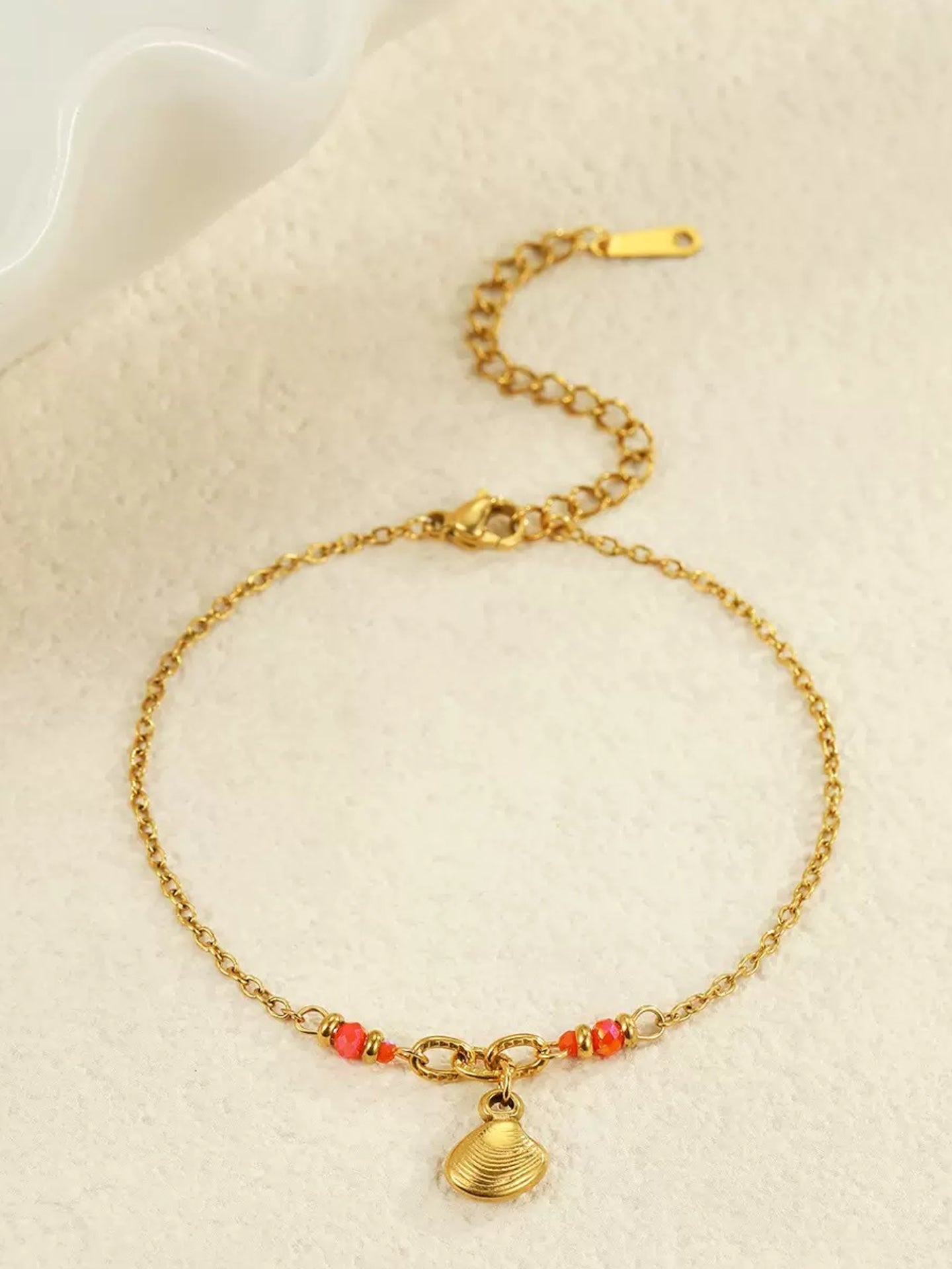 BRACELET PALMIER ET COQUILLAGE