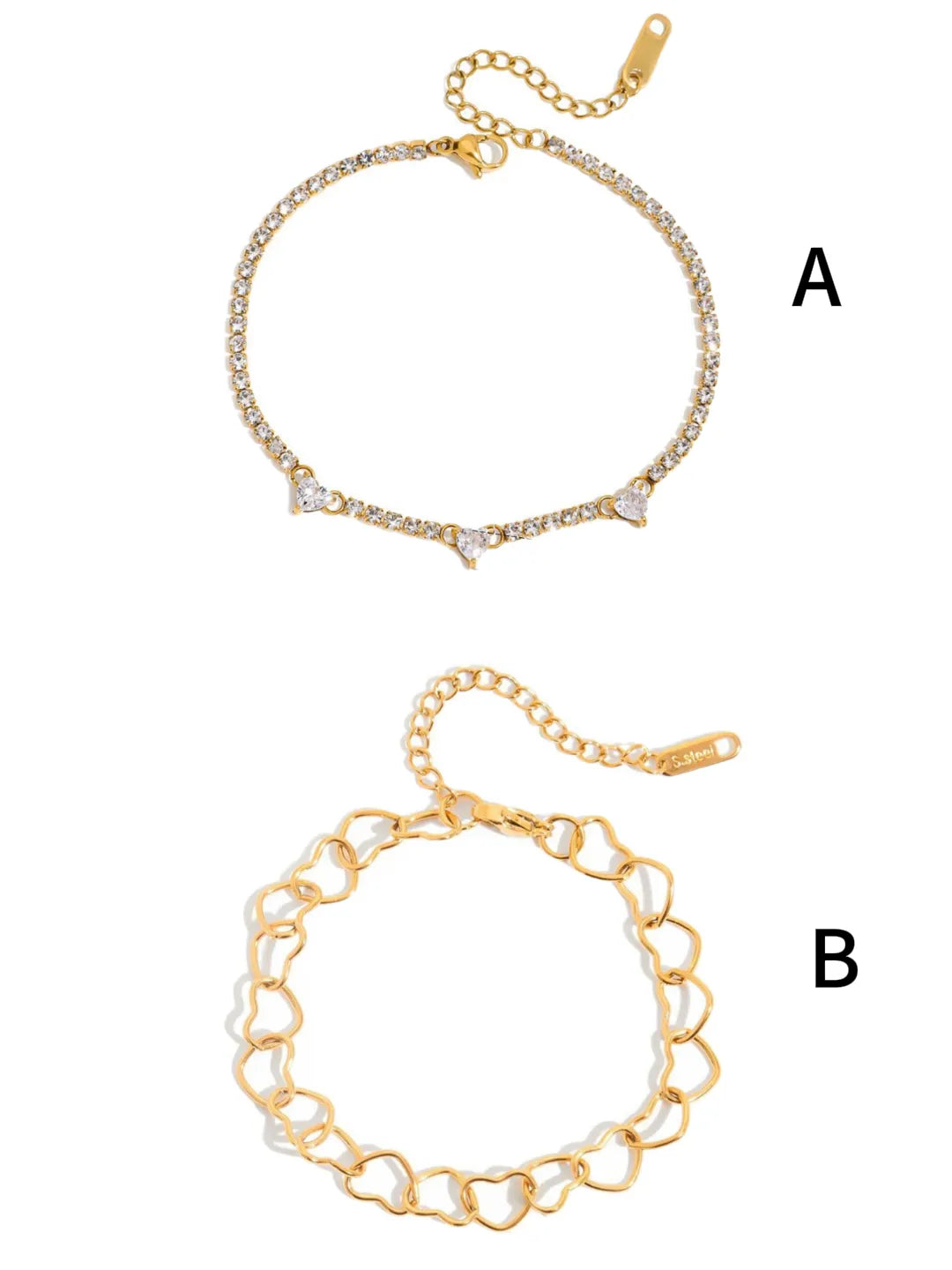 HOLLOW HEART BRACELET