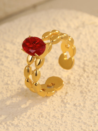 TWISTED ZIRCON RING