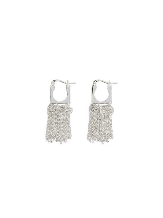 RECTANGLE TASSEL EARRINGS