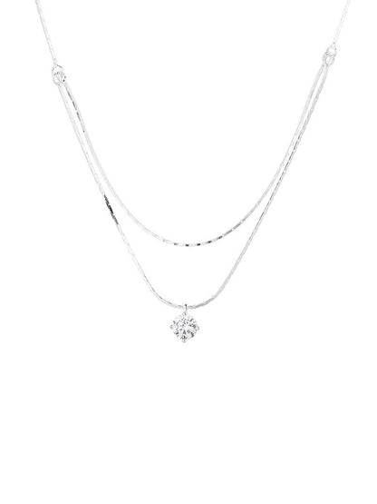 SINGLE DIAMOND NECKLACE