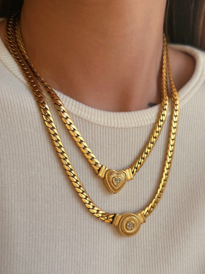 CHUNKY CUBAN CHAIN NECKLACE