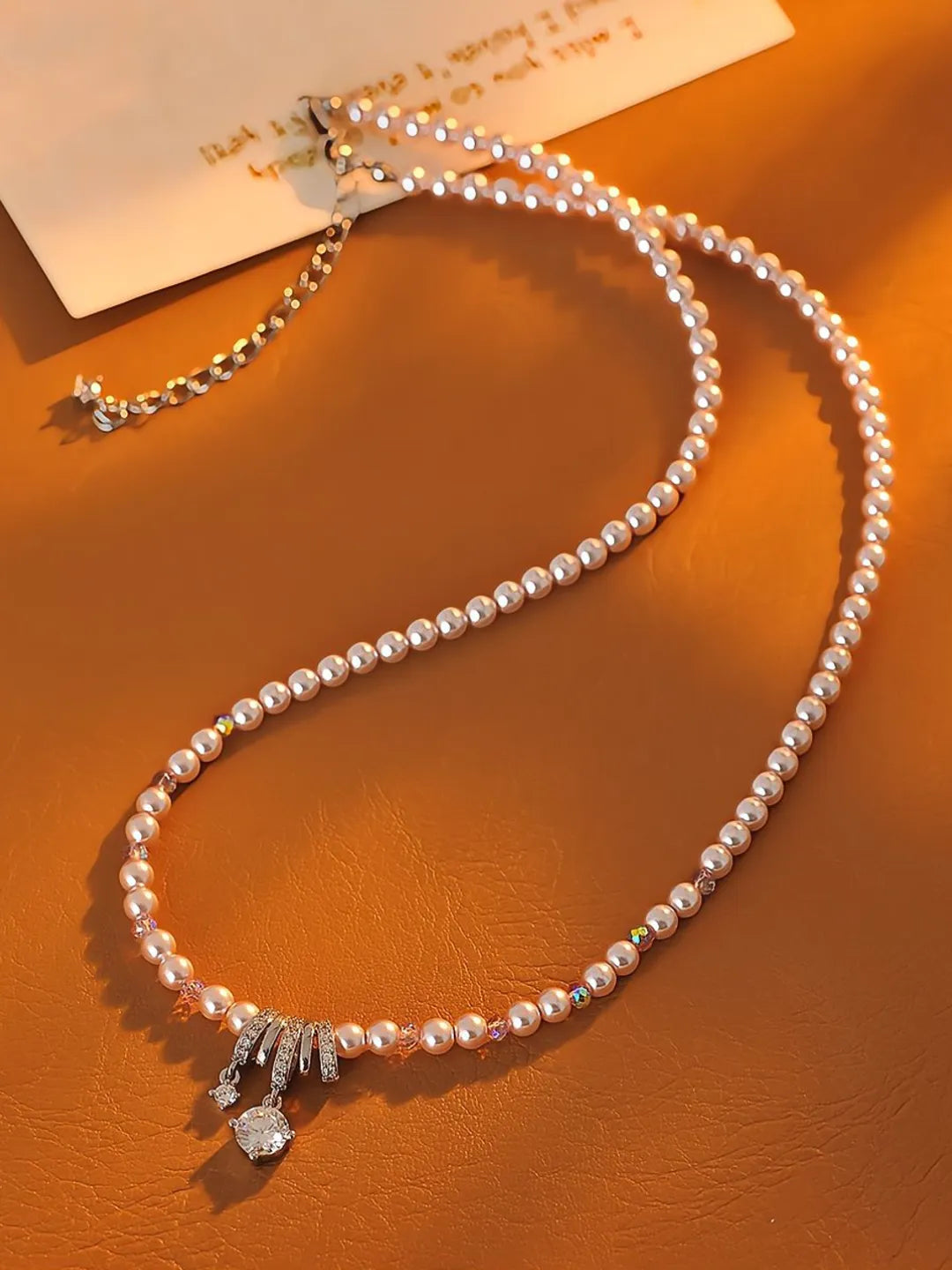 PEARL ZIRCON NECKLACE