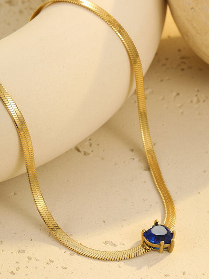 HEART ZIRCON NECKLACE