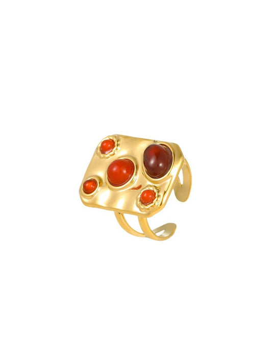 SQUARE GEMSTONE RING