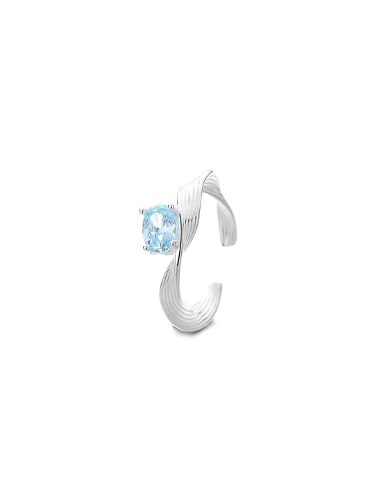 BLUE ZIRCON WIRE RING