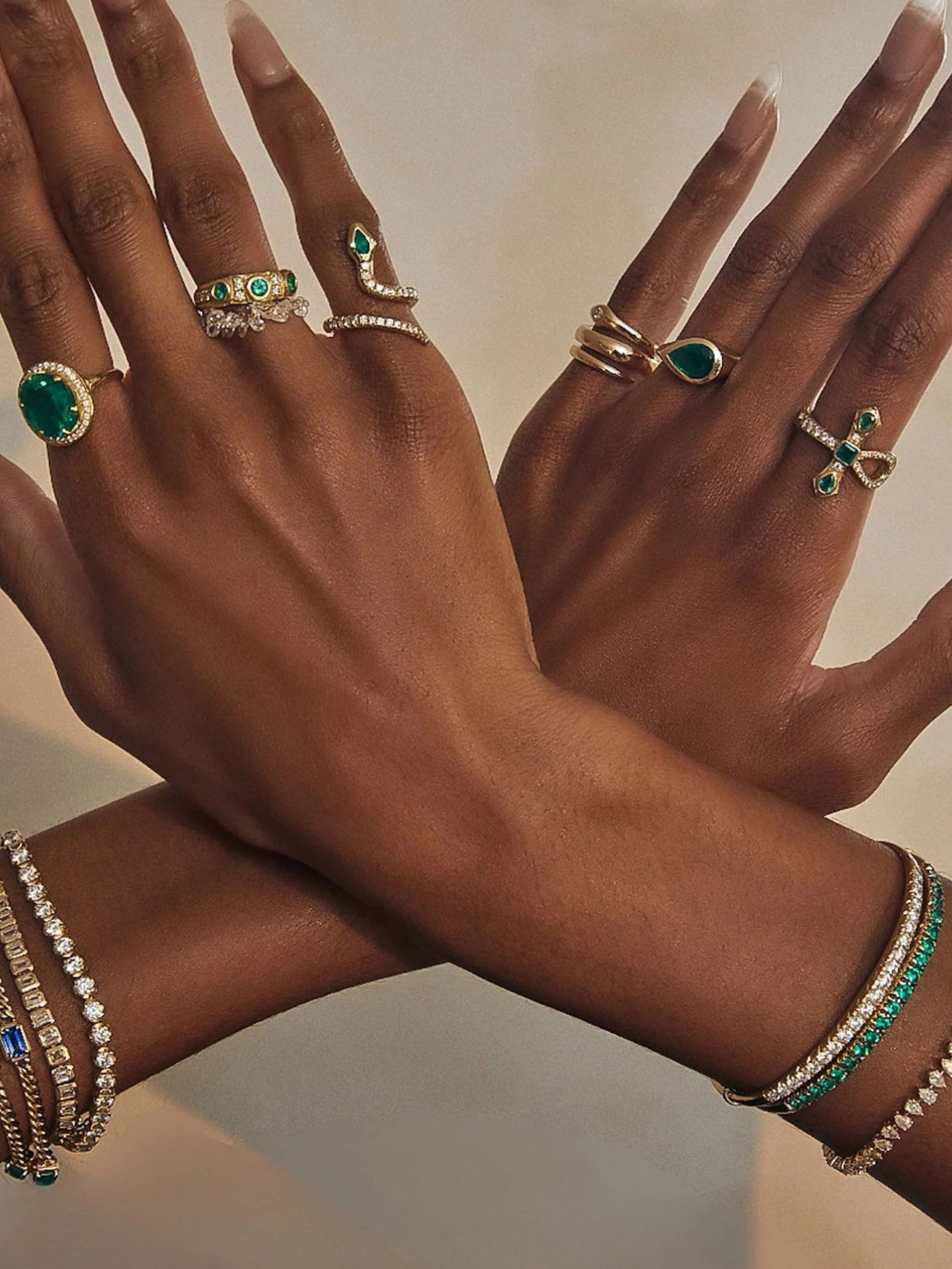 ZIRCON SNAKE RING