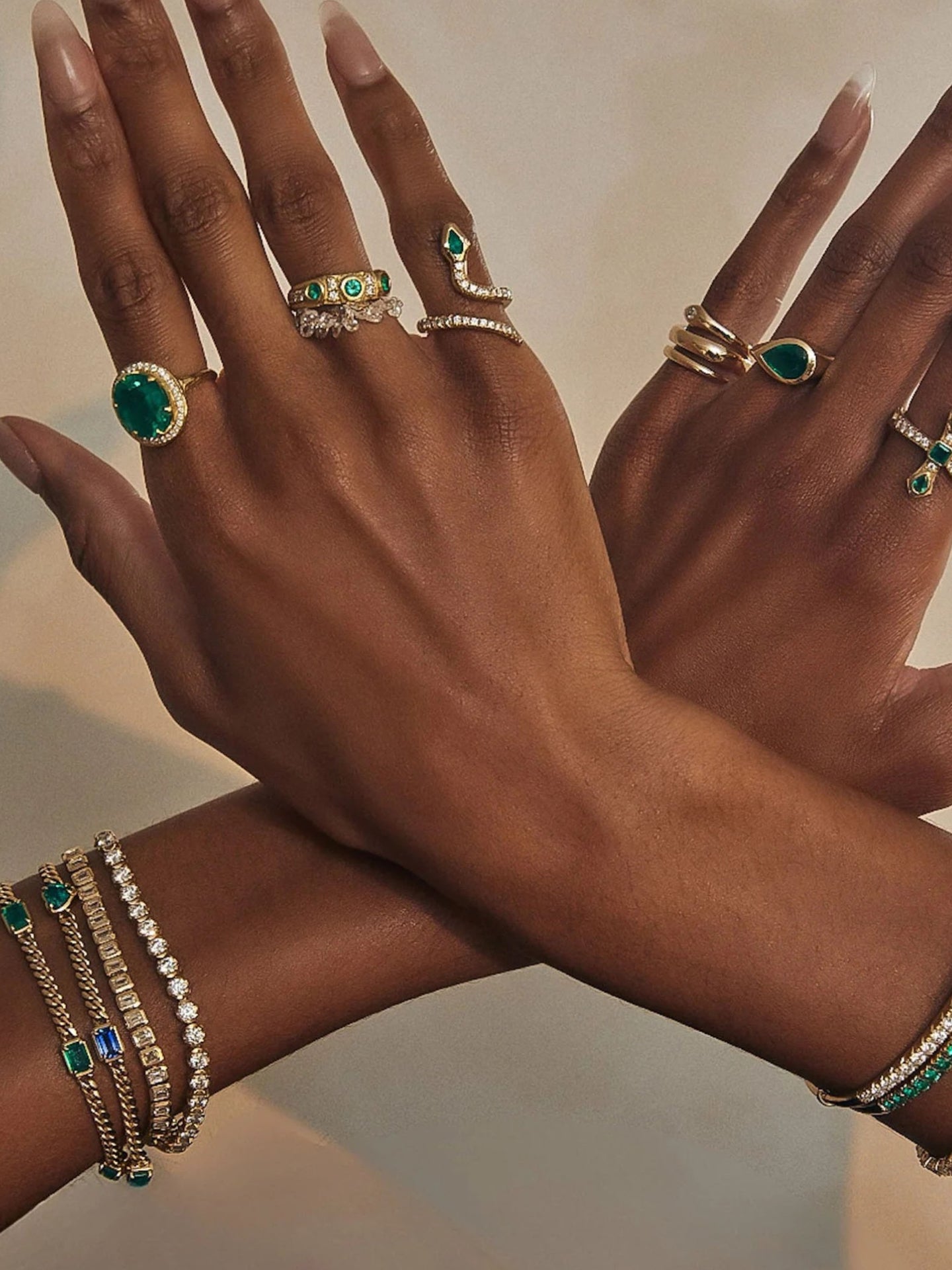 ZIRCON SNAKE RING